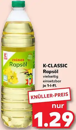 Kaufland K-CLASSIC Rapsöl Angebot
