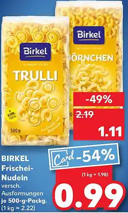 Kaufland BIRKEL Frischei Nudeln Angebot