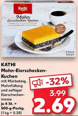 Kaufland KATHI Mohn-Eierschecken Kuchen Angebot