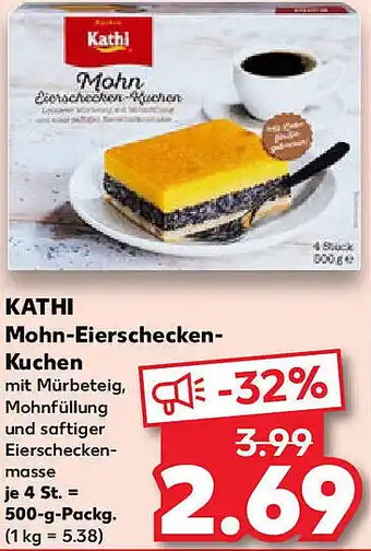 Kaufland KATHI Mohn-Eierschecken Kuchen Angebot