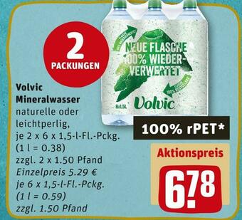 REWE Volvic mineralwasser Angebot