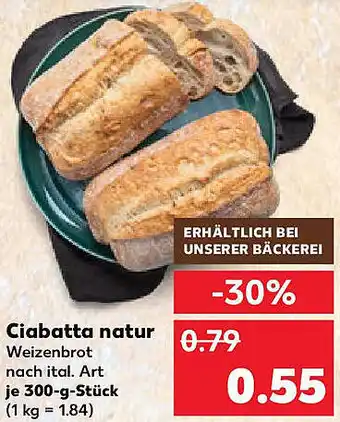 Kaufland Ciabatta natur Angebot