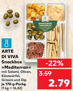 Kaufland ARTE DI VIVA Snackbox Mediterran Angebot