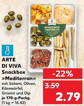 Kaufland ARTE DI VIVA Snackbox Mediterran Angebot