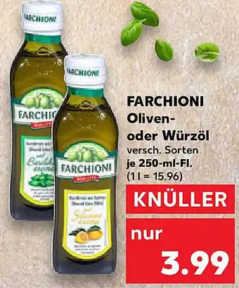 Kaufland FARCHIONI Oliven oder Würzöl Angebot