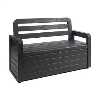 toom Baumarkt Gartenbank 'Foreverspring' mit Stauraum anthrazit 132,5 x 58 x 89 cm Angebot