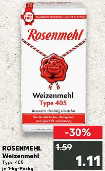 Kaufland ROSENMEHL Weizenmehl Angebot