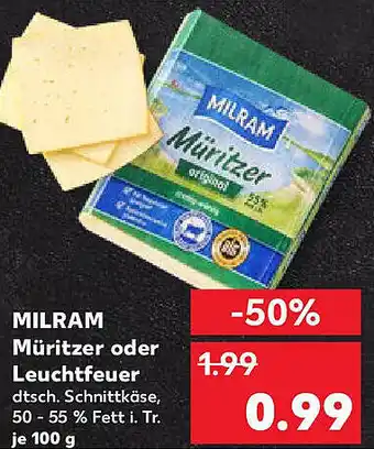 Kaufland MILRAM Müritzer oder Leuchtfeuer Angebot
