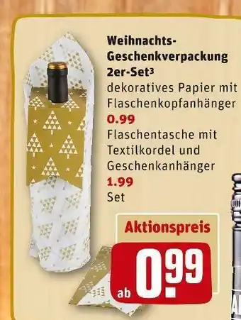 REWE Weihnachts-geschenkverpackung 2er-set Angebot