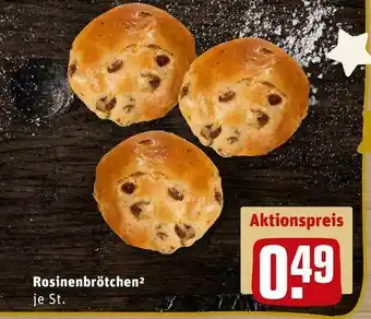 REWE Brot & mehr rosinenbrötchen Angebot