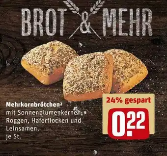 REWE Brot & mehr mehrkornbrötchen Angebot