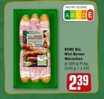 REWE Rewe bio mini berner würstchen Angebot