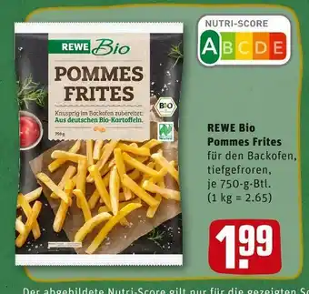 REWE Rewe bio pommes frites Angebot