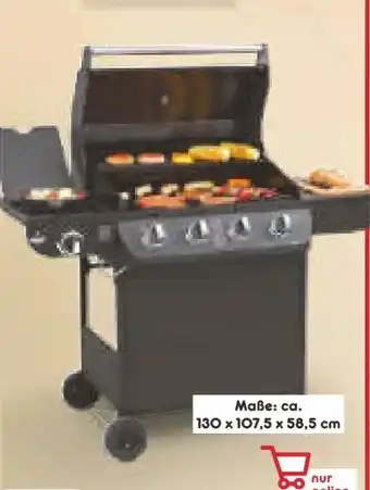Netto Marken-Discount El Fuego Gasgrillwagen Columbus 4+1 Angebot
