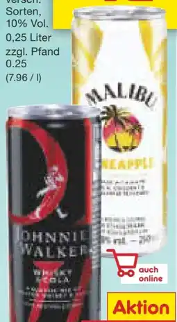 Netto Marken-Discount Johnnie Walker Whisky & Cola Angebot