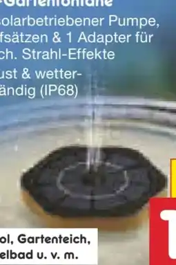 Netto Marken-Discount Garvida Solar-Gartenfontäne Angebot