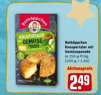 REWE Rotkäppchen knuspertaler mit gemüsepanade Angebot