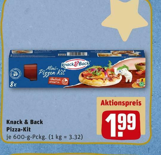 Knack & back pizzakit Angebot bei REWE