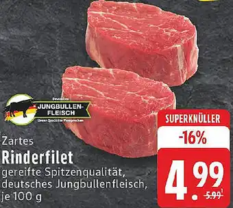 Edeka Zartes Rinderfilet Angebot