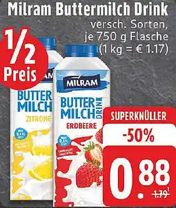 Edeka Milram Buttermilch Drink Angebot