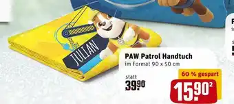 REWE Paw patrol handtuch Angebot