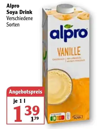 Globus Alpro Soya Drink 1L Angebot