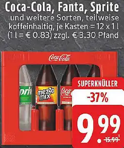 Edeka Coca-Cola, Fanta, Sprite Angebot
