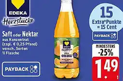 Edeka EDEKA Herzstücke Saft oder Nektar Angebot