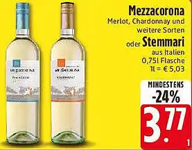 Edeka Mezzacorona oder Stemmari Angebot