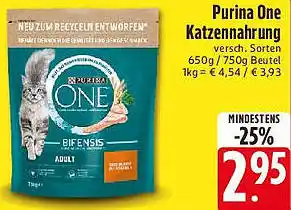 Edeka Purina One Katzennahrung Angebot