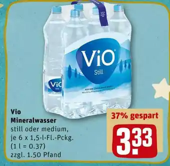 REWE Vio mineralwasser Angebot