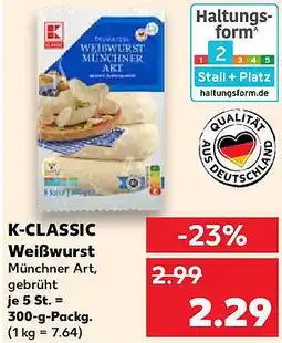 Kaufland K-CLASSIC Weißwurst Angebot