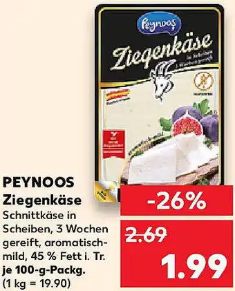 Kaufland PEYNOOS Ziegenkäse Angebot