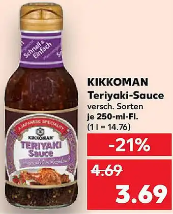 Kaufland KIKKOMAN Teriyaki-Sauce Angebot