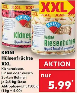 Kaufland KRINI Hülsenfrüchte XXL Angebot