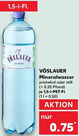 Kaufland VÖSLAUER Mineralwasser Angebot