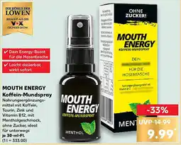 Kaufland MOUTH ENERGY Koffein-Mundspray Angebot
