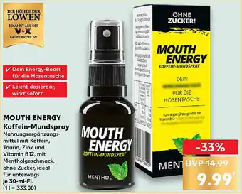 Kaufland MOUTH ENERGY Koffein-Mundspray Angebot