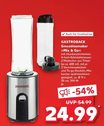 Kaufland Gastroback smoothiemaker mix & go Angebot