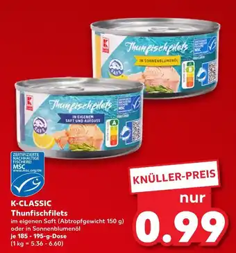 Kaufland K-classic thunfischfilets Angebot