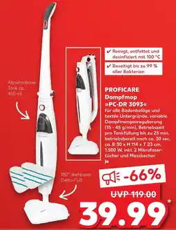 Kaufland Proficare dampfmop pc-dr 3093 Angebot