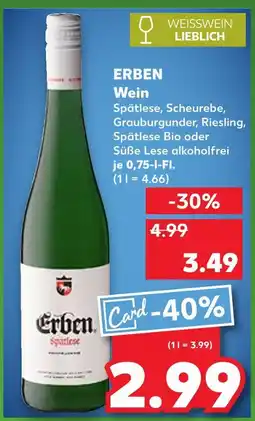 Kaufland Erben weisswein lieblich Angebot