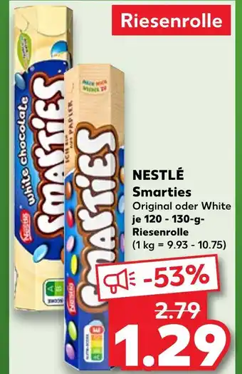 Kaufland Nestlé smarties original oder white Angebot