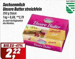 Simmel Sachsenmilch Unsere Butter streichfein Angebot