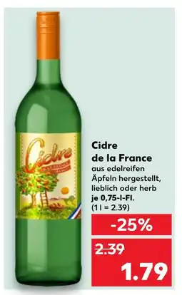Kaufland Cidre cidre de la france Angebot