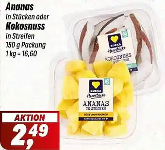 Simmel Ananas oder Kokosnuss Angebot