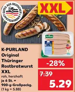Kaufland K-purland original thüringer rostbratwurst xxl Angebot