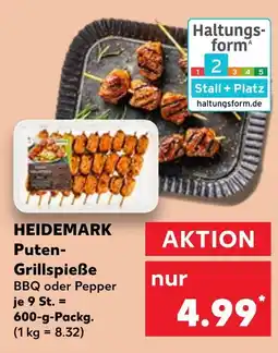 Kaufland Heidemark puten-grillspieße bbq oder pepper Angebot
