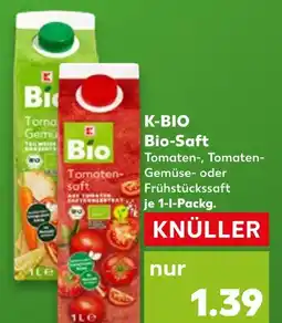 Kaufland K-bio bio-saft tomaten-, tomaten-gemüse- oder frühstückssaft Angebot