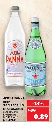 Kaufland Acqua panna acqua panna oder s.pellegrino mineralwasser Angebot